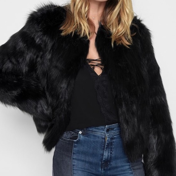 Forever 21 Jackets & Blazers - Black Fur coat